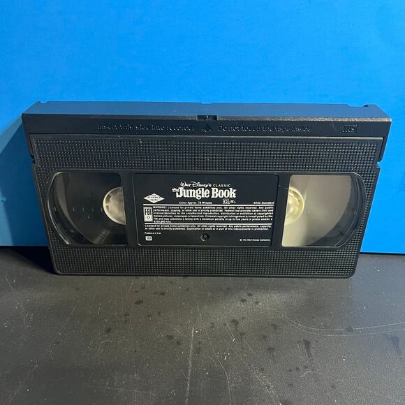 Walt Disney’s The Jungle Book (VHS, 1997) Black Diamond Classic – Clamshell Case - Picture 6 of 7